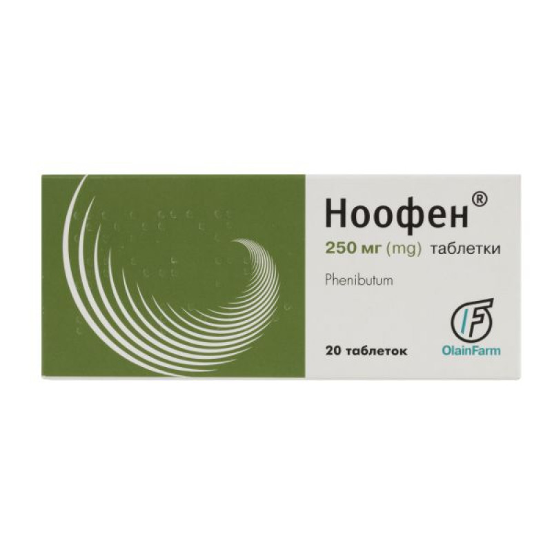 Noofen tablets 250 mg blister No. 20