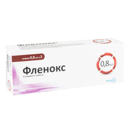 Flenox injection solution 8000 anti-Xa IU syringe 0.8 ml blister No. 2