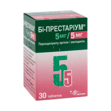 Bi-prestarium 5mg/5mg tablets container No. 30