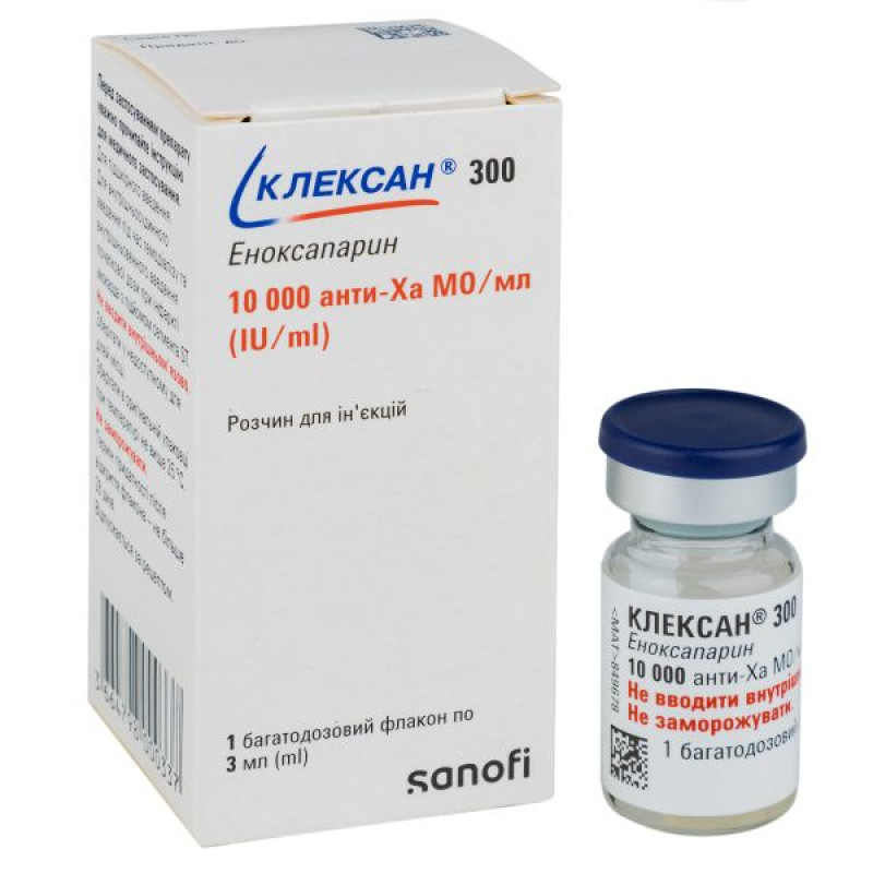 Clexane 300 solution for injection 10,000 anti-Xa IU/1ml multidose vial 3 ml No. 1