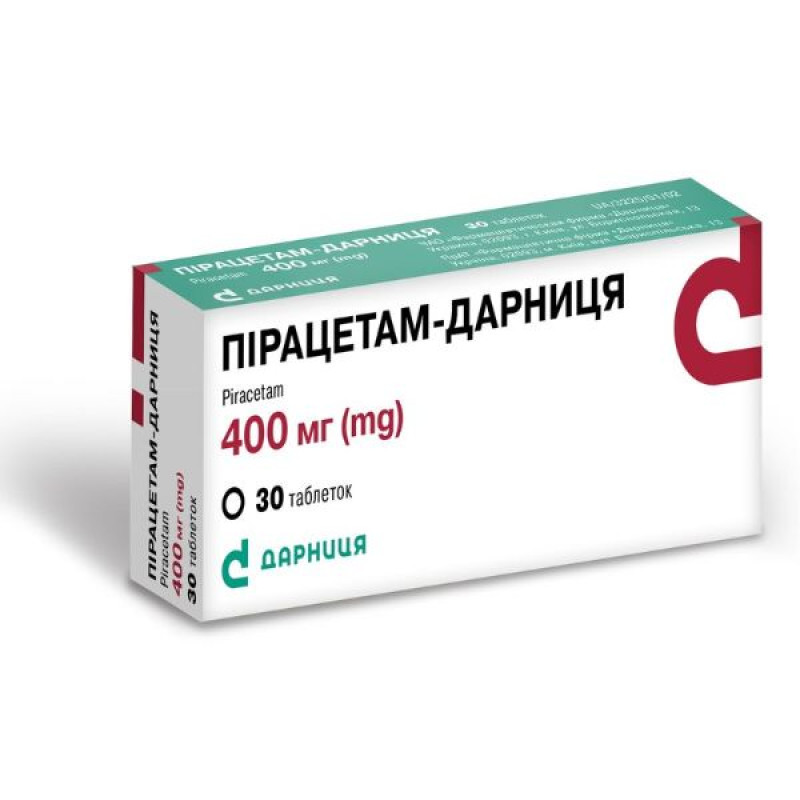 Piracetam-Darnitsa tablets 400 mg No. 30
