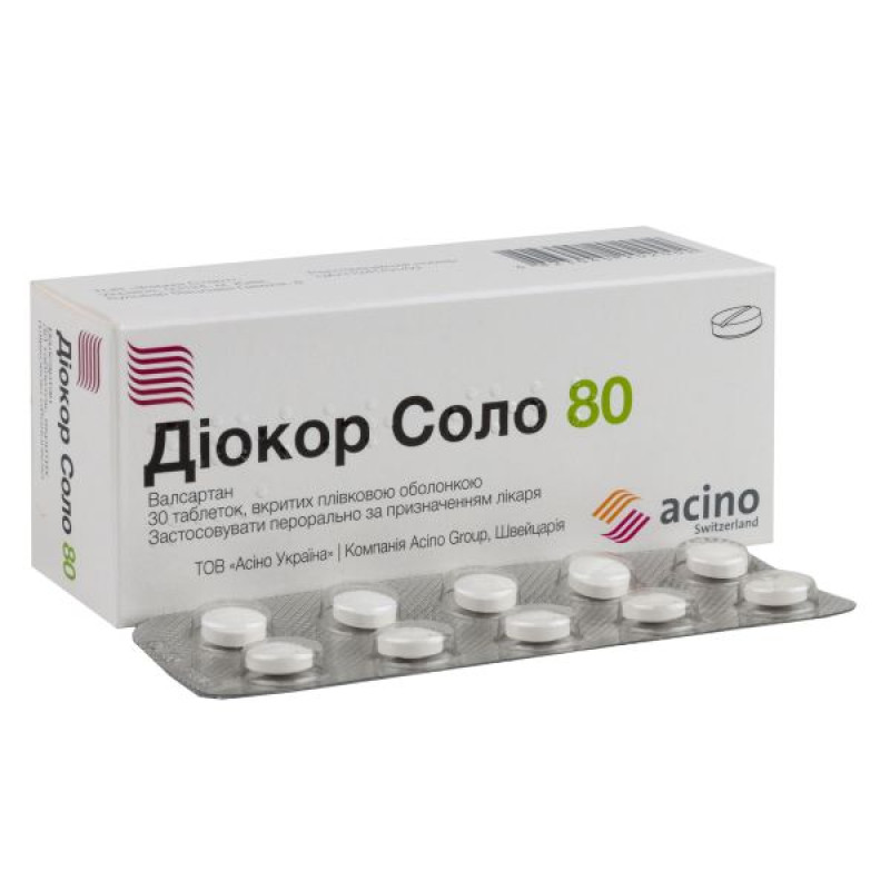 Diocor Solo 80 film-coated tablets 80 mg blister No. 30