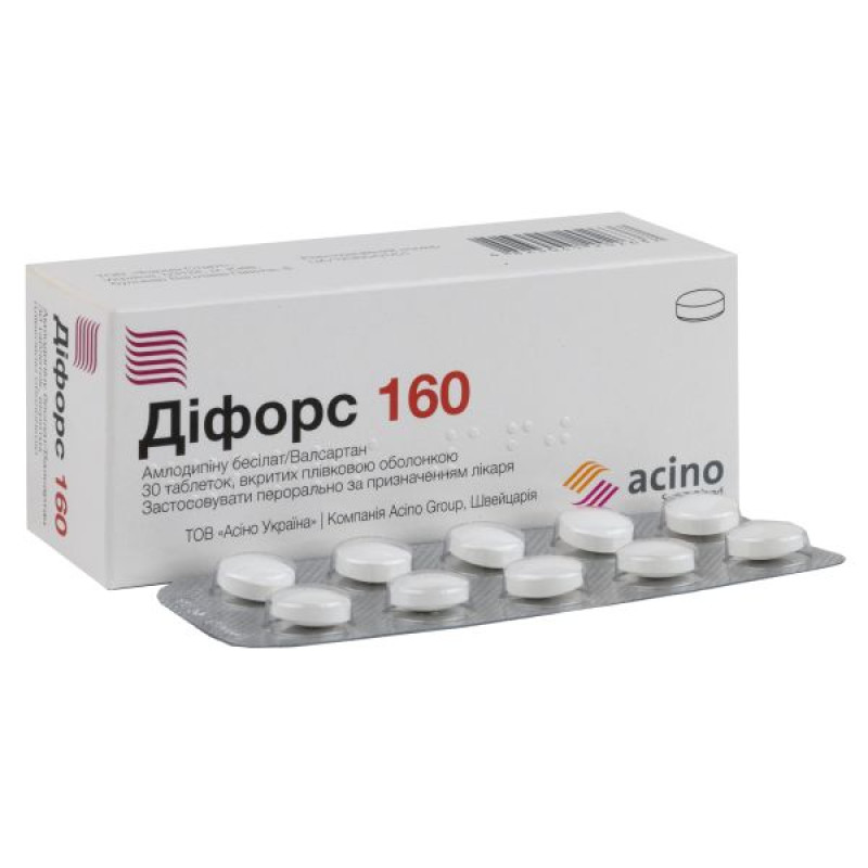 Diforce 160 film-coated tablets 5 mg + 160 mg blister No. 30