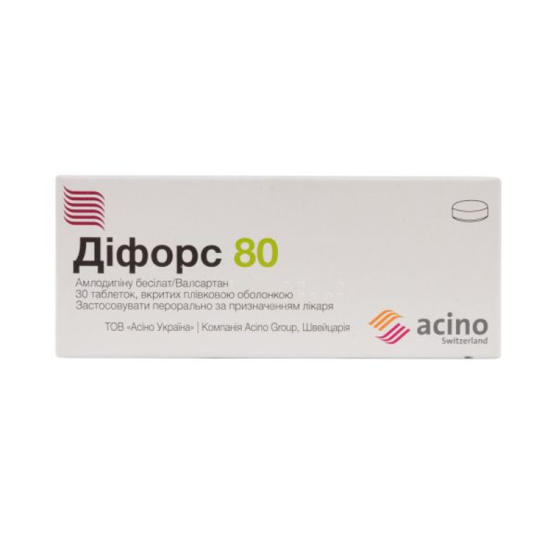 Diforce 80 film-coated tablets 5 mg + 80 mg blister No. 30