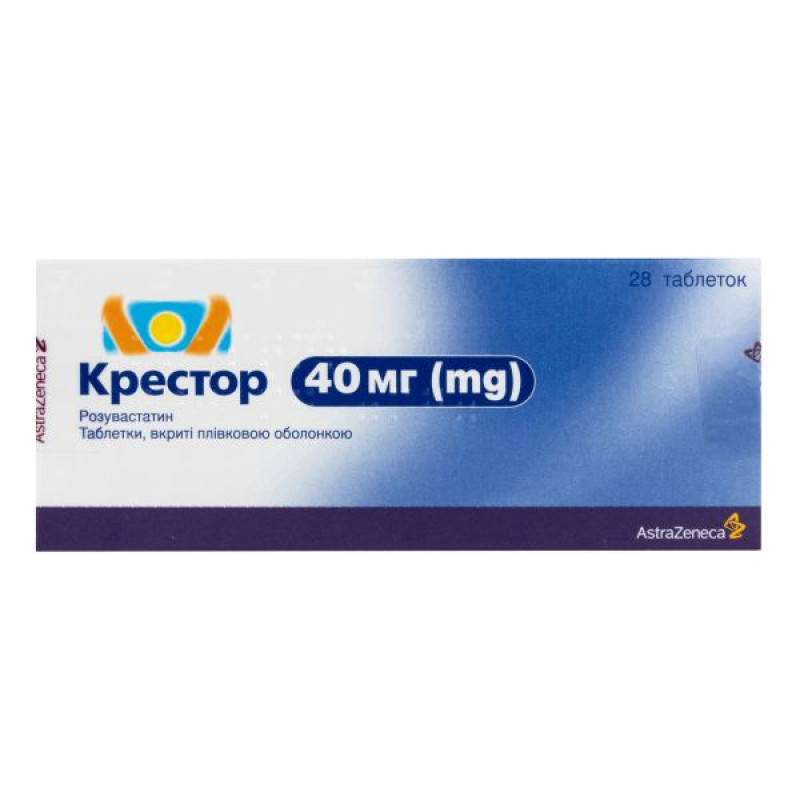 Crestor film-coated tablets 40 mg No. 28