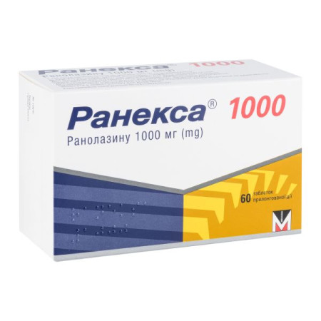 Ranexa 1000 extended-release tablets 1000 mg blister No. 60