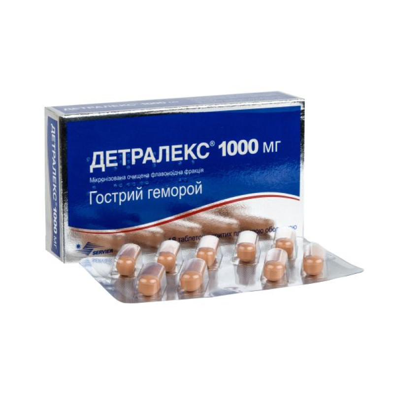 Detralex 1000 mg film-coated tablets No. 18