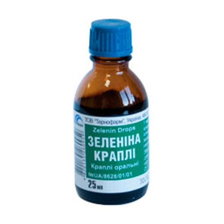 Zelenina oral drops dropper bottle 25 ml