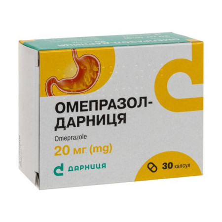 Omeprazole-Darnitsa capsules 0.02 No. 30