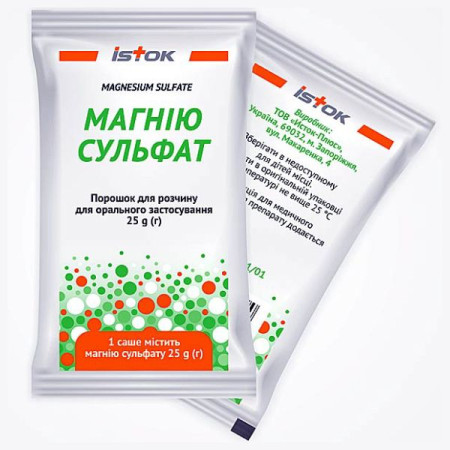 Magnesium sulfate sachet 25 g