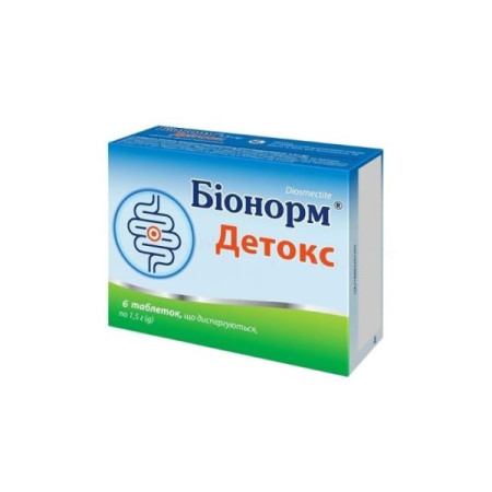 Bionorm detox tablets 1.5 g No. 6
