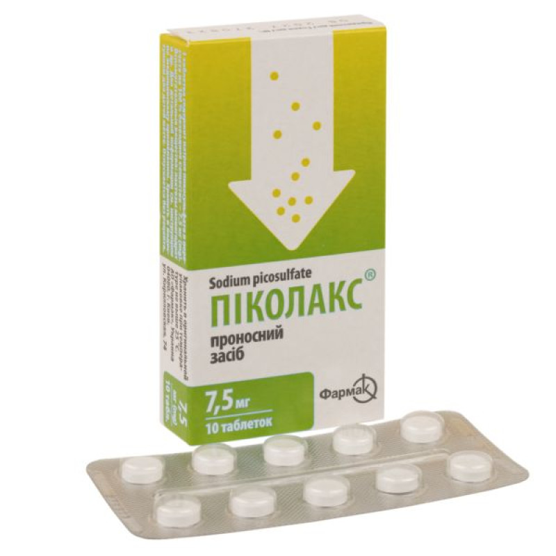 Picolax tablets 7.5 mg blister No. 10