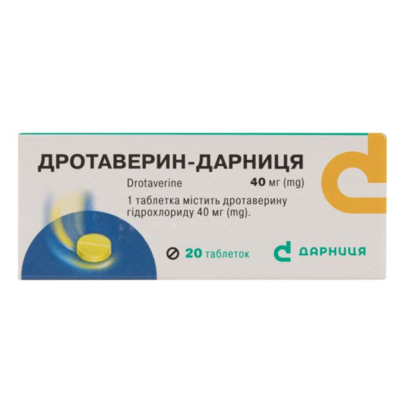 Drotaverin-Darnitsa tablets 40 mg No. 20