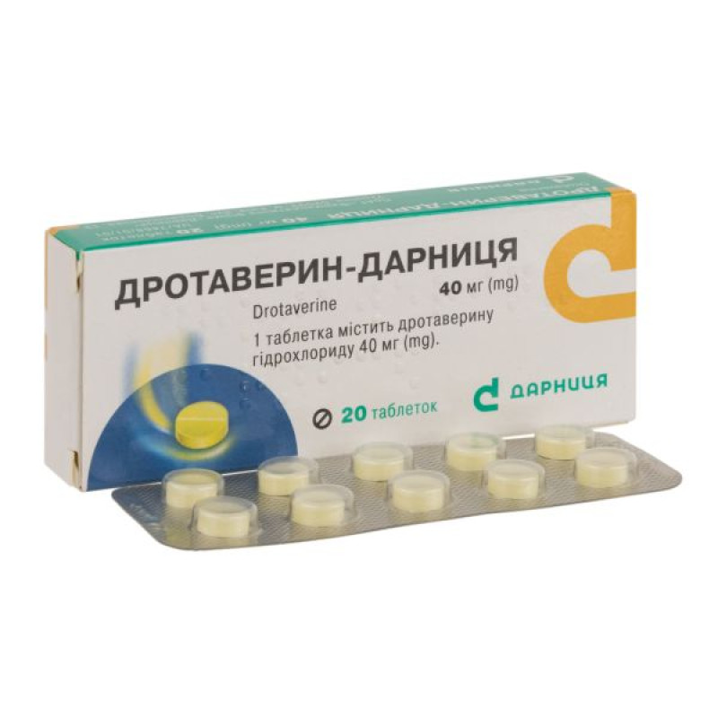 Drotaverin-Darnitsa tablets 40 mg No. 20