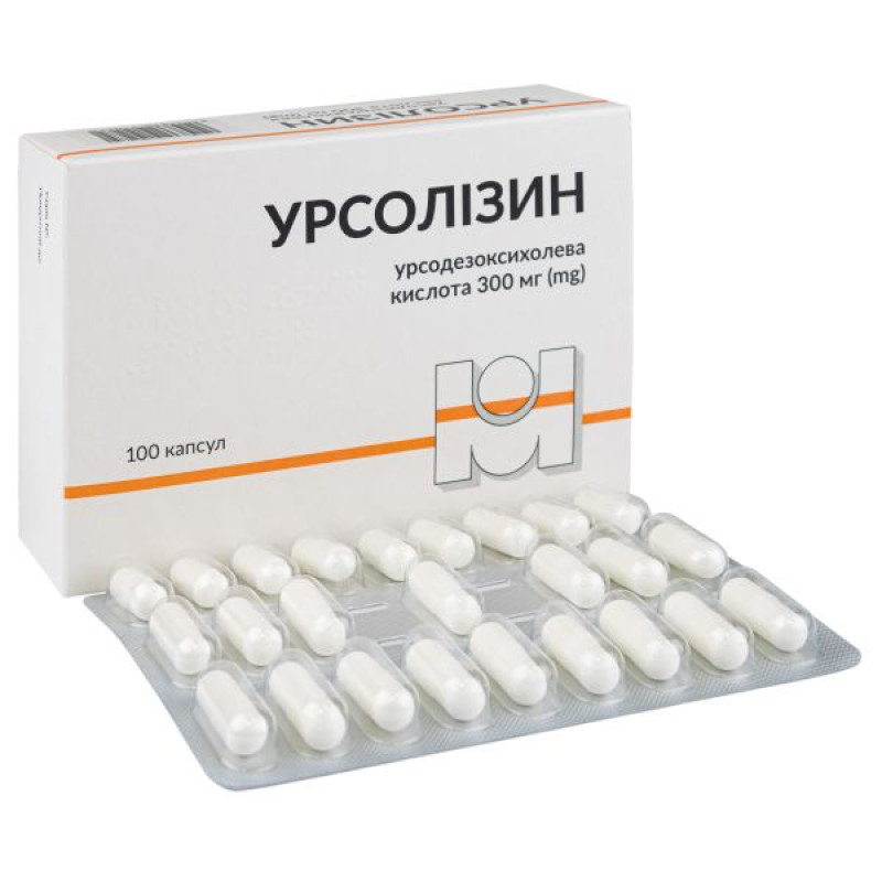 Ursolisin capsules 300 mg No. 100