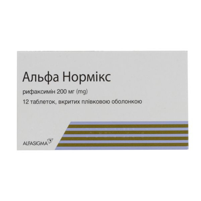 Alfa Normix film-coated tablets 200 mg blister No. 12