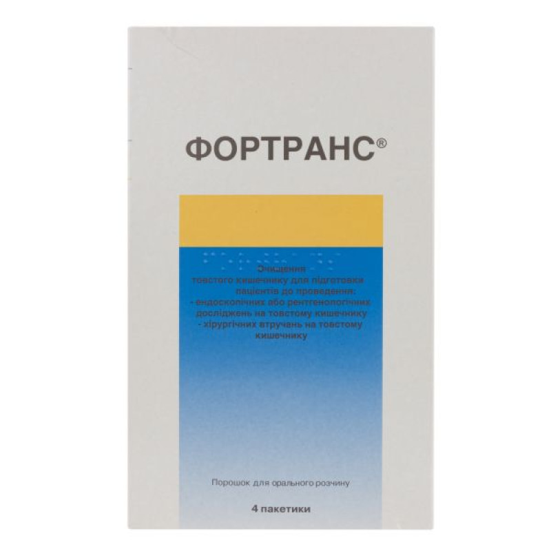 Fortrans powder for oral solution, sachet No. 4