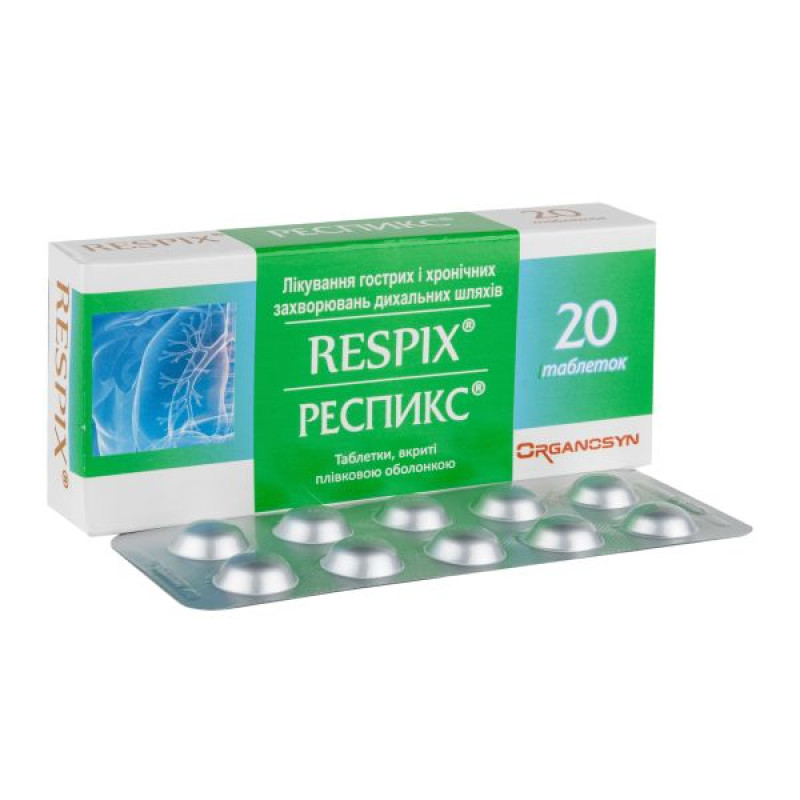 Respiks film-coated tablets blister pack No. 20
