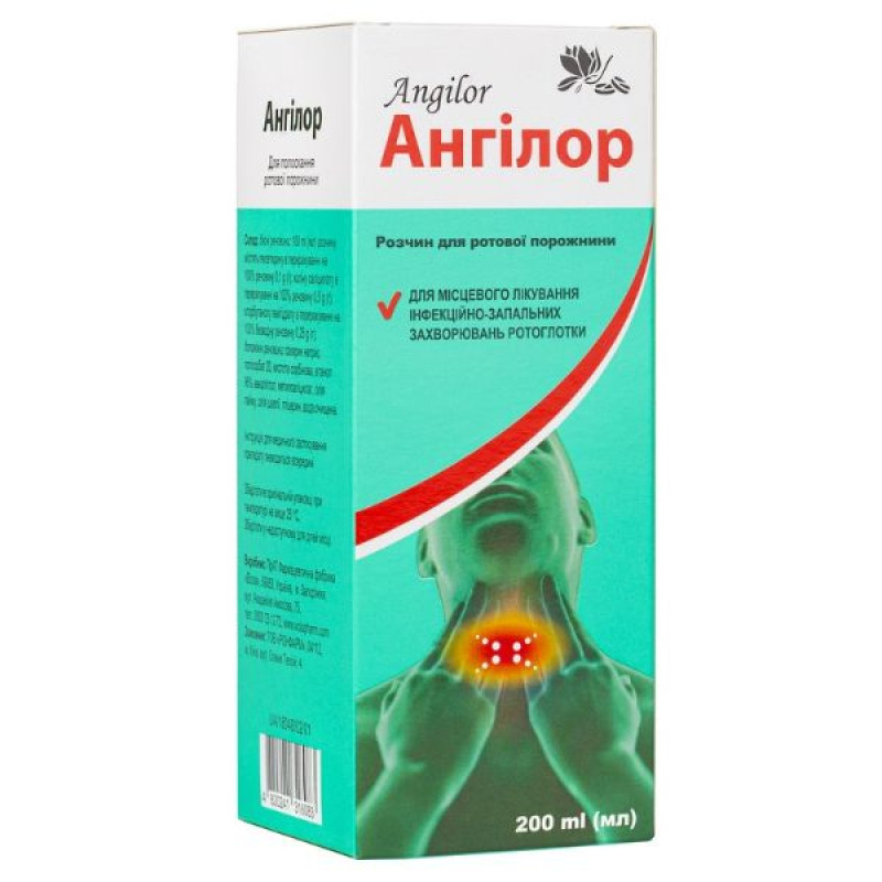 Angilor oral solution 200 ml