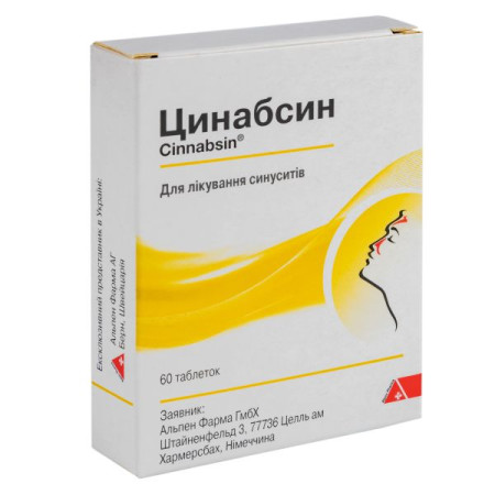 Cinabsin tablets No. 60