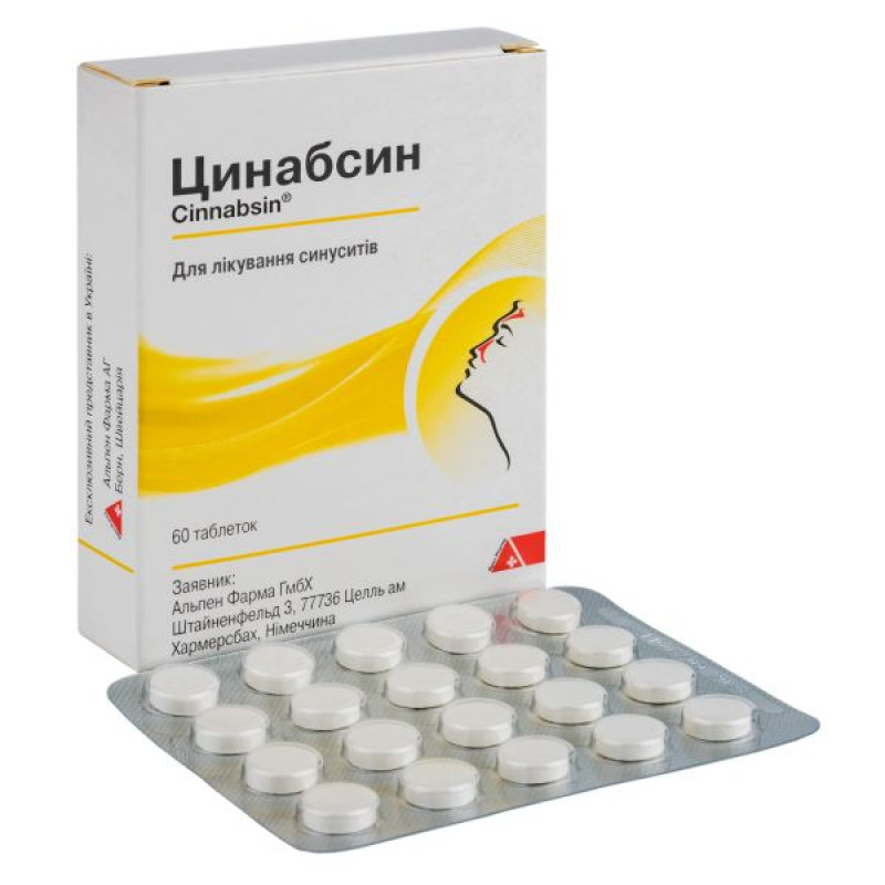Cinabsin tablets No. 60