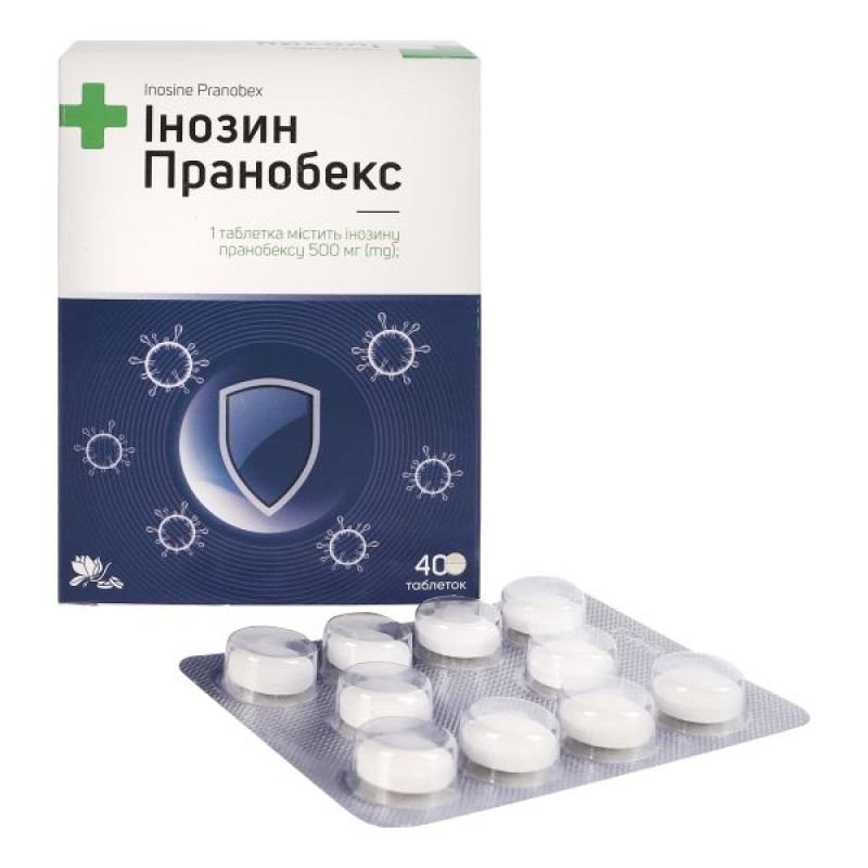 Inosine pranobex tablets 500 mg No. 40