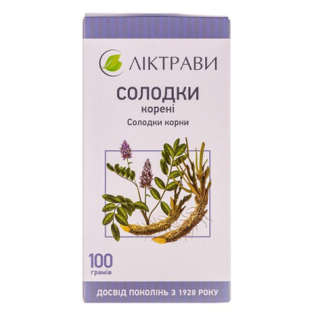 Солодки корни пачка с внутренним пакетом 100 г
