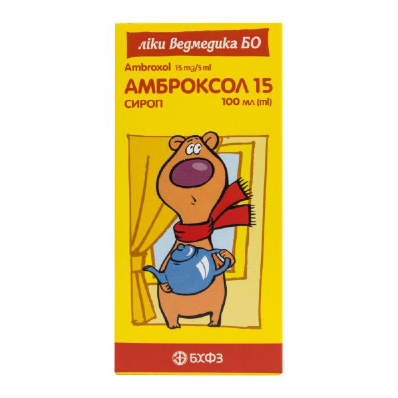 Ambroxol 15 syrup 15 mg/5 ml polymer bottle 100 ml