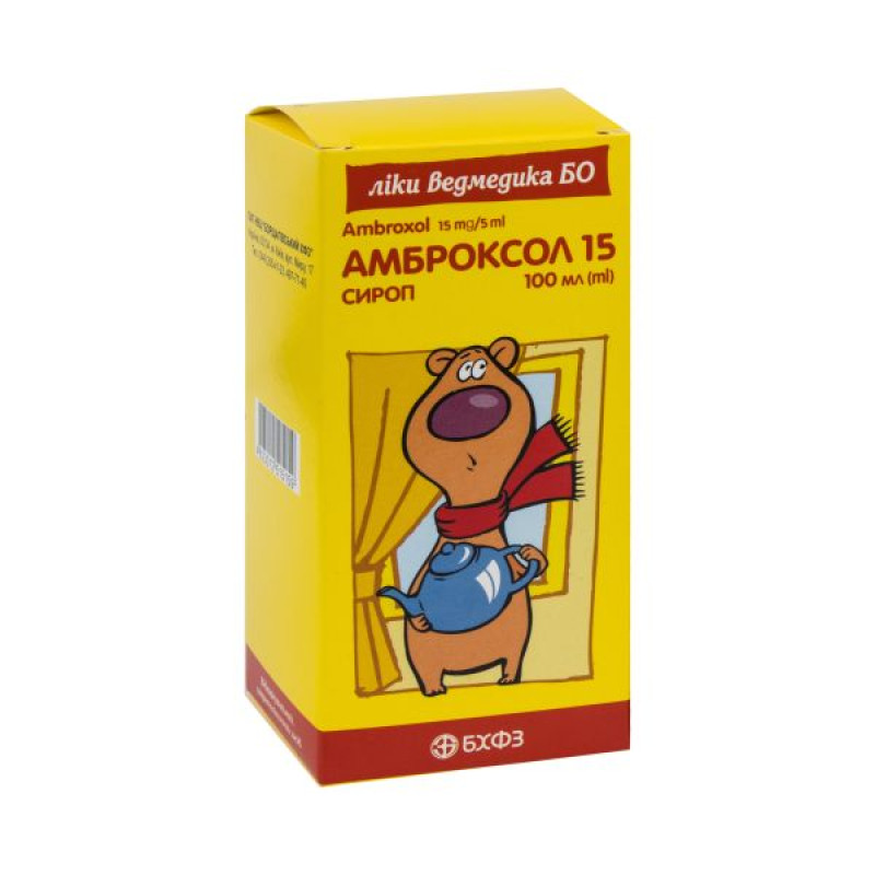 Ambroxol 15 syrup 15 mg/5 ml polymer bottle 100 ml