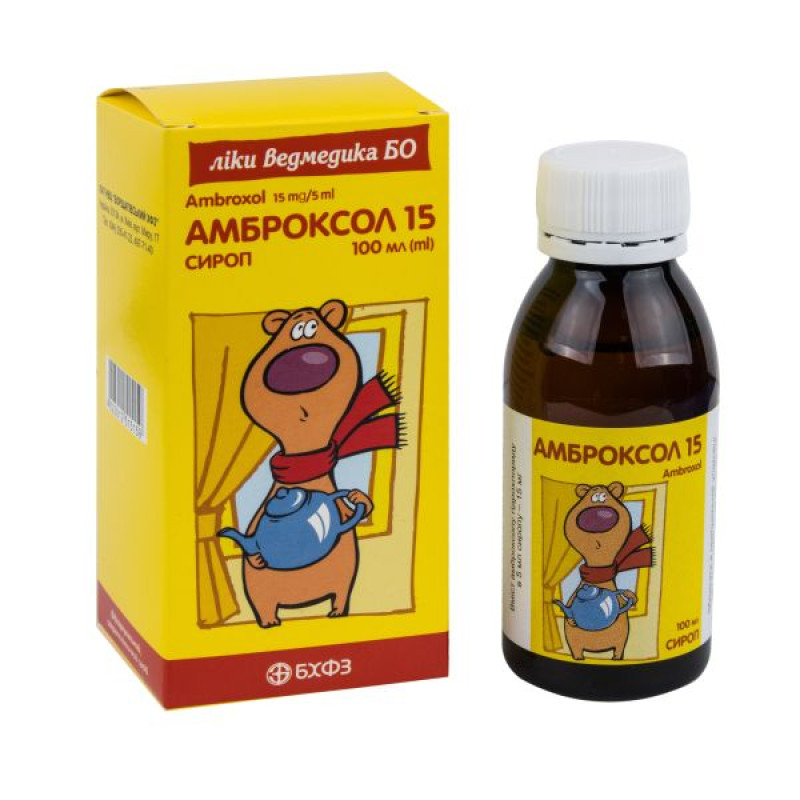 Ambroxol 15 syrup 15 mg/5 ml polymer bottle 100 ml