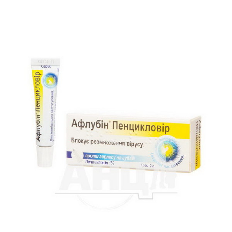 Aflubin penciclovir cream 1% tube 2 g
