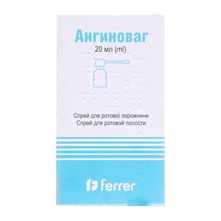 Anginovag oral spray bottle 20 ml