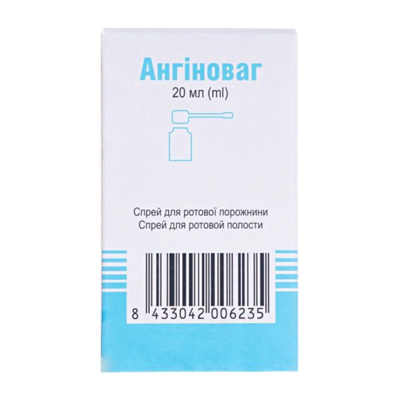 Anginovag oral spray bottle 20 ml