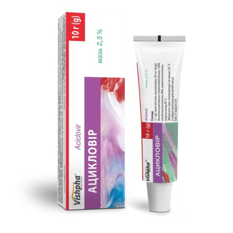 Acyclovir ointment 2.5% tube 10 g