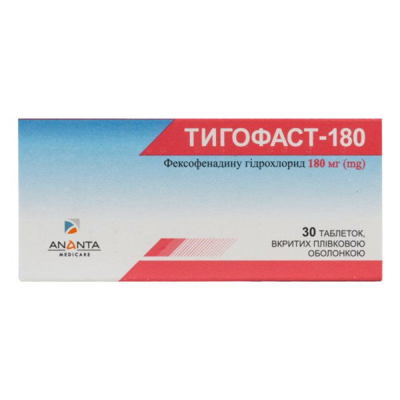 Tigofast-180 film-coated tablets 180 mg blister No. 30