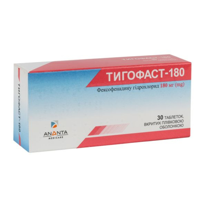 Tigofast-180 film-coated tablets 180 mg blister No. 30
