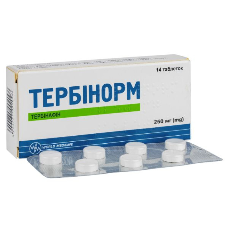 Тербинорм таблетки 250 мг блистер №14