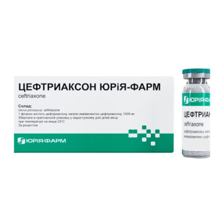 Ceftriaxone 1 g No. 10