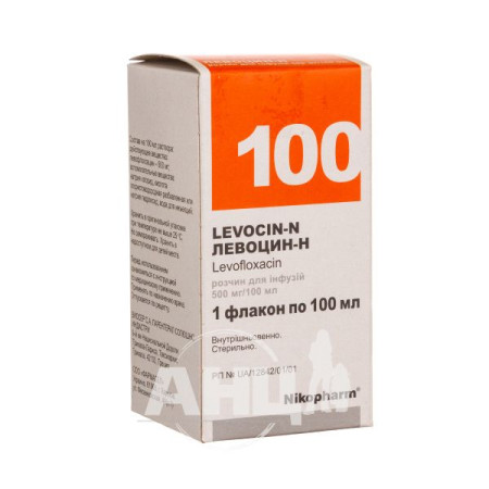 Levocin-N solution for infusion 500 mg/100 ml bottle 100 ml No. 1