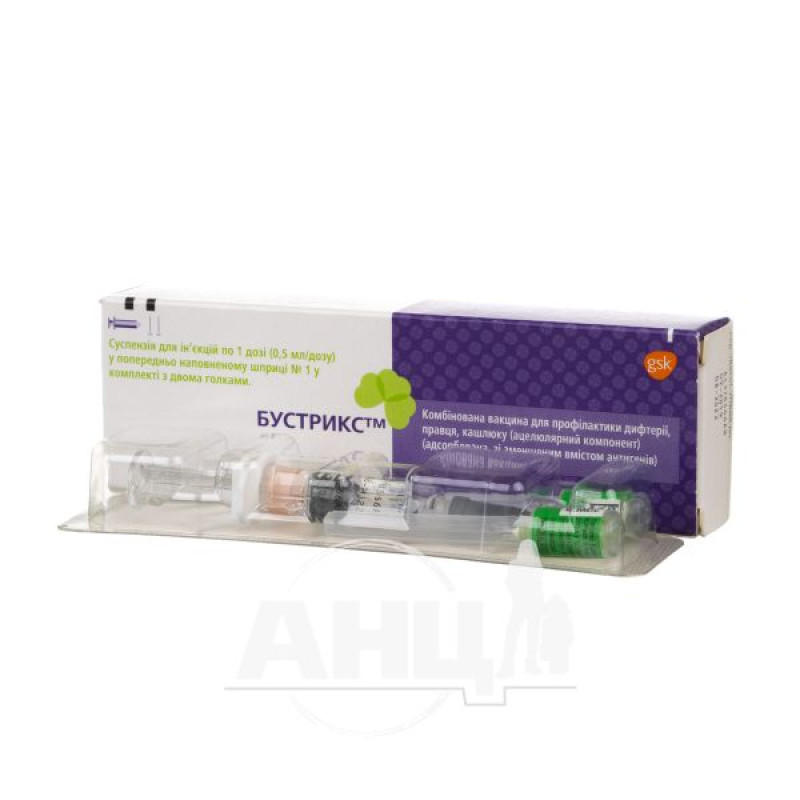 Boostrix suspension for injection 1 dose syringe 0.5 ml with 2 needles No. 1