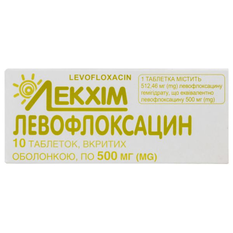 Levofloxacin film-coated tablets 500 mg No. 10