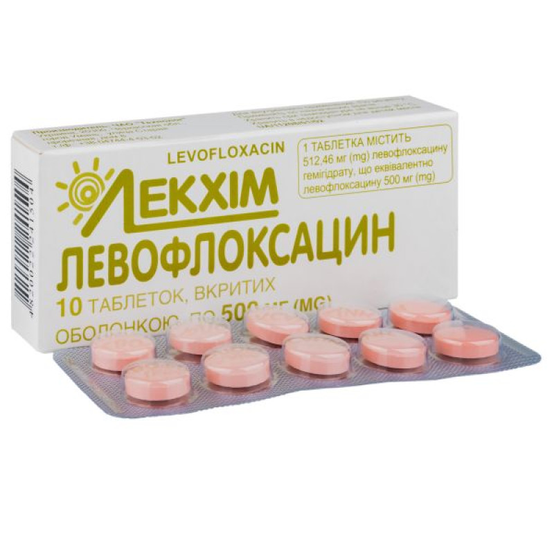 Levofloxacin film-coated tablets 500 mg No. 10