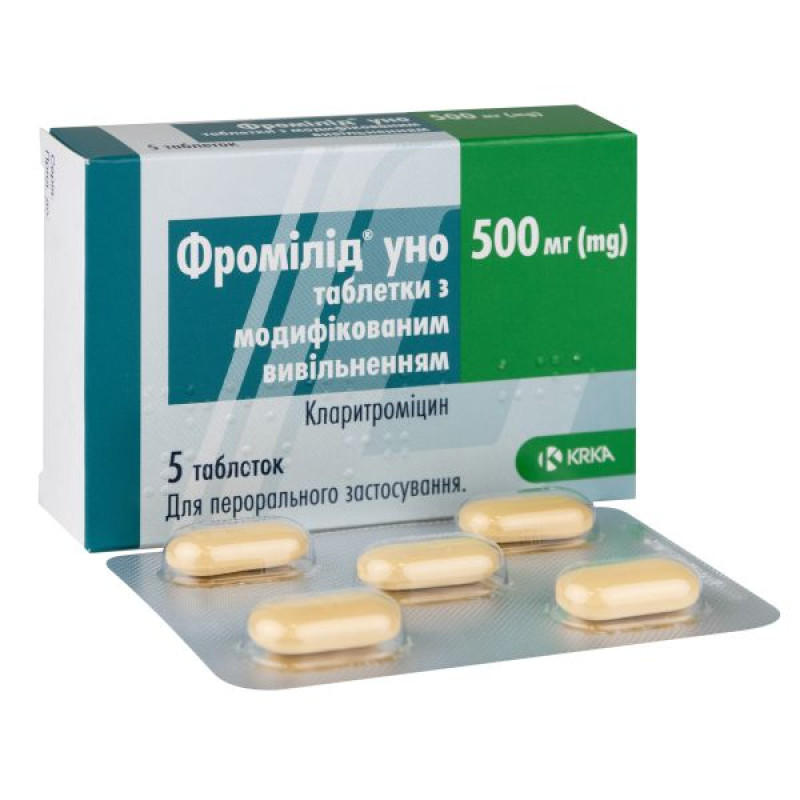 Fromilid Uno modified-release tablets 500 mg No. 5