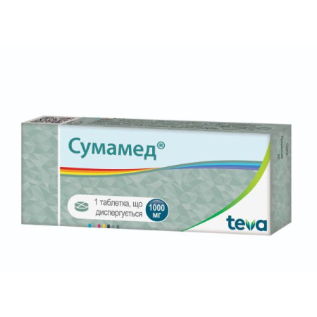 Sumamed dispersible tablets 1000 mg blister No. 1