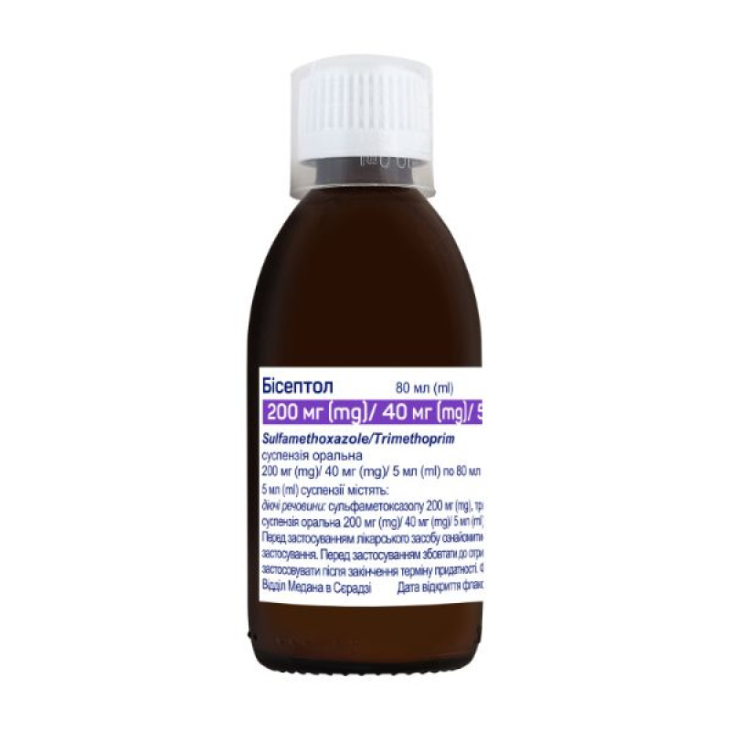 Biseptol oral suspension 240 mg/5 ml bottle 80 ml