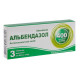 Albendazole chewable tablets 400 mg blister No. 3