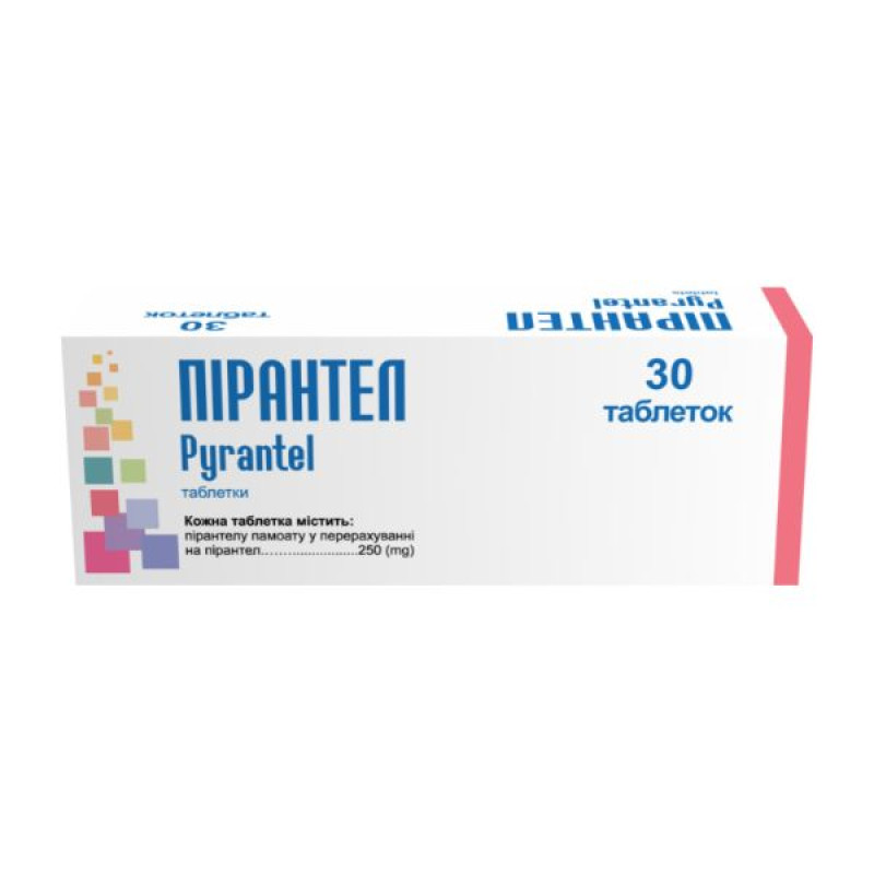 Pyrantel tablets 250 mg blister No. 30