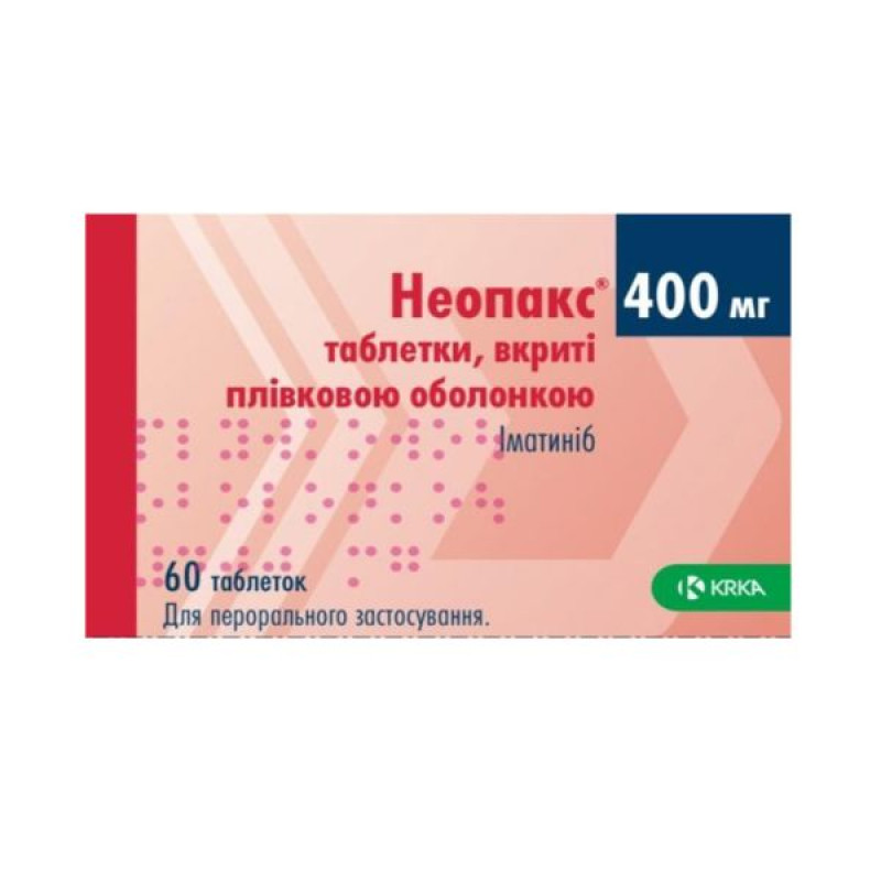 Neopax film-coated tablets 400 mg blister No. 60