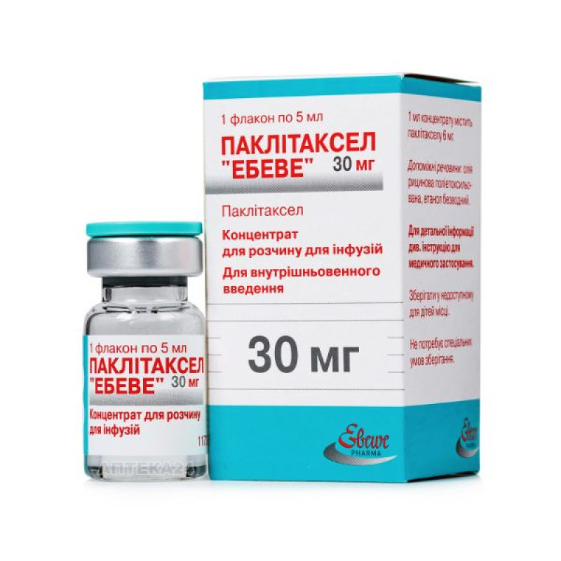 Paclitaxel Ebeve concentrate for solution for infusion 30 mg vial 5 ml No. 1
