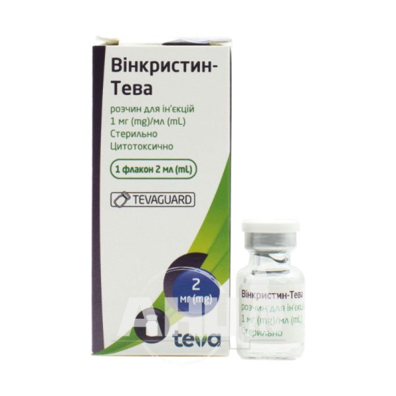 Vincristine-Teva solution for injection 1 mg/ml vial 2 ml No. 1